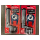 Lot of 2 Everbilt Adjustable Universal Flush Valve with Flapper 2 inch Lot of 2 Everbilt Adjustable Universal Flush Valve with Flapper 2 inch