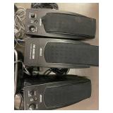Mixed Electronics Lot with Panasonic Phone, Logitech Webcam, Altech Speakers and Accessories Mixed Electronics Lot with Panasonic Phone, Logitech Webcam, Altech Speakers and Accessories