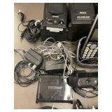 Mixed Electronics Lot with Panasonic Phone, Logitech Webcam, Altech Speakers and Accessories Mixed Electronics Lot with Panasonic Phone, Logitech Webcam, Altech Speakers and Accessories