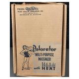 Vintage Polorator Multi-Purpose Massager with Heat and Original Box Vintage Polorator Multi-Purpose Massager with Heat and Original Box