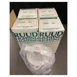 Lot of 4 Ruud Lighting Flat Back Cylinder Fixtures TFB4R WH White Lot of 4 Ruud Lighting Flat Back Cylinder Fixtures TFB4R WH White