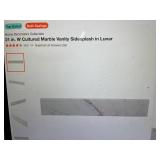 21 in. W Cultured Marble Vanity Sidesplash in Lunar 21 in. W Cultured Marble Vanity Sidesplash in Lunar