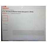 21 Inch Cultured Marble Vanity Sidesplash in White 21 Inch Cultured Marble Vanity Sidesplash in White