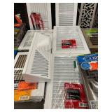 Collection of Metal and Plastic Floor and Wall Registers Assorted Sizes Collection of Metal and Plastic Floor and Wall Registers Assorted Sizes