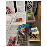 Collection of Metal and Plastic Floor and Wall Registers Assorted Sizes Collection of Metal and Plastic Floor and Wall Registers Assorted Sizes