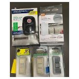 Lot of Garage Door Remote, Converter Box, and Defiant Push Button Switches Lot of Garage Door Remote, Converter Box, and Defiant Push Button Switches