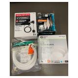 Lot of Home Improvement Items - LED Ceiling Lights, Float Switch, Bulbs, Ice Maker Supply Line Lot of Home Improvement Items - LED Ceiling Lights, Float Switch, Bulbs, Ice Maker Supply Line