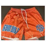 wolf box - Gymwolf Graphic Orange Shorts - Small wolf box - Gymwolf Graphic Orange Shorts - Small