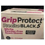 Case of 1000 GripProtect Precise Black 5 XL Nitrile Powder-Free Exam Gloves Case of 1000 GripProtect Precise Black 5 XL Nitrile Powder-Free Exam Gloves