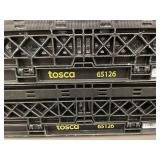 Set of 2 Tosca 65126 Collapsible Plastic Crates Set of 2 Tosca 65126 Collapsible Plastic Crates