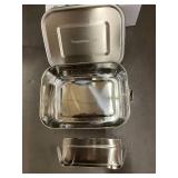 Set of 2 Traumwesen Stainless Steel 800ml Leak-Proof Lunchboxes Set of 2 Traumwesen Stainless Steel 800ml Leak-Proof Lunchboxes