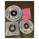 Birthday Party Tableware Set for 24 Guests with Vinyl Record Theme Birthday Party Tableware Set for 24 Guests with Vinyl Record Theme