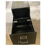 Black Two Drawer Metal File Cabinet Black Two Drawer Metal File Cabinet