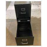 Black Two Drawer Metal File Cabinet Black Two Drawer Metal File Cabinet
