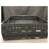 Set of 2 Tosca 65126 Collapsible Plastic Crates Set of 2 Tosca 65126 Collapsible Plastic Crates