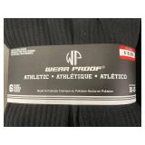 Lot of 12 Wear Proof Athletic Crew Socks, Size 10-13, Black Lot of 12 Wear Proof Athletic Crew Socks, Size 10-13, Black
