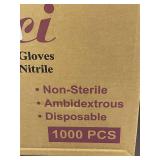 Merci Nitrile Powder-Free Gloves 1000 PCS Non-Sterile Disposable Merci Nitrile Powder-Free Gloves 1000 PCS Non-Sterile Disposable