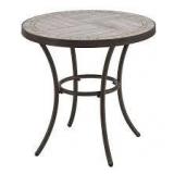 StyleWell 27 in. Porcelain Bistrp Table Brown Finish Customer Returns See Pictures StyleWell 27 in. Porcelain Bistrp Table Brown Finish Customer Returns See Pictures