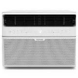 10,000 BTU 115-Volt Smart Wi-Fi Touch Control Window Air Conditioner with Remote for up to 450 sq. ft. in White by Toshiba Customer Returns See Pictures 10,000 BTU 115-Volt Smart Wi-Fi Touch Control Window Air Conditioner with Remote for up to 450 sq. ft. in White by Toshiba Customer Returns See Pictures