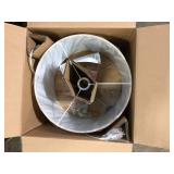 Hampton Bay Truman 24.5 in. Walnut and Brass Table Lamp  Customer Returns See Pictures Hampton Bay Truman 24.5 in. Walnut and Brass Table Lamp  Customer Returns See Pictures