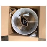 Hampton Bay Truman 24.5 in. Walnut and Brass Table Lamp  Customer Returns See Pictures Hampton Bay Truman 24.5 in. Walnut and Brass Table Lamp  Customer Returns See Pictures