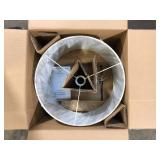 Hampton Bay Truman 58 in. Walnut and Brass Floor Lamp  Customer Returns See Pictures Hampton Bay Truman 58 in. Walnut and Brass Floor Lamp  Customer Returns See Pictures