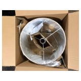 Hampton Bay Truman 24.5 in. Walnut and Brass Table Lamp   Customer Returns See Pictures Hampton Bay Truman 24.5 in. Walnut and Brass Table Lamp   Customer Returns See Pictures