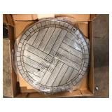 StyleWell 27 in. Porcelain Bistrp Table Brown Finish Customer Returns See Pictures StyleWell 27 in. Porcelain Bistrp Table Brown Finish Customer Returns See Pictures
