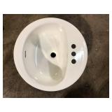 Bootz Industries Laurel Round Drop-In Bathroom Sink in White Customer Returns See Pictures Bootz Industries Laurel Round Drop-In Bathroom Sink in White Customer Returns See Pictures