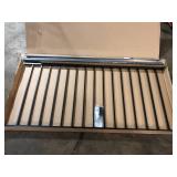 Aria Railing 36 in. x 69.43 in. Black Powder Coated Aluminum Preassembled Deck Railing  Customer Returns See Pictures Aria Railing 36 in. x 69.43 in. Black Powder Coated Aluminum Preassembled Deck Railing  Customer Returns See Pictures