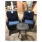 Outdoor Wicker Patio Chairs and Table Customer Returns See Pictures Outdoor Wicker Patio Chairs and Table Customer Returns See Pictures