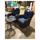 Outdoor Wicker Patio Chairs and Table Customer Returns See Pictures Outdoor Wicker Patio Chairs and Table Customer Returns See Pictures