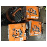 Lot of Assorted  Ridgid Wet/Dry Shop Vacs Used Missing Parts Various Models and Conditions Customer Returns See Pictures Lot of Assorted  Ridgid Wet/Dry Shop Vacs Used Missing Parts Various Models and Conditions Customer Returns See Pictures