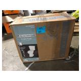 Glacier Bay 10 in. Rough in. 2-Piece 1.28 GPF Single Flush Elongated Toilet in White, Seat Included Damaged Customer Returns See Pictures Glacier Bay 10 in. Rough in. 2-Piece 1.28 GPF Single Flush Elongated Toilet in White, Seat Included Damaged Customer Returns See Pictures