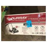 Murray 20 in. 125 cc Briggs & Stratton Walk Behind Gas Push Lawn Mower with 4 Wheel Height Adjustment and Prime  Murray 20 in. 125 cc Briggs & Stratton Walk Behind Gas Push Lawn Mower with 4 Wheel Height Adjustment and Prime