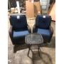 Outdoor Wicker Patio Chairs and Table Customer Returns See Pictures
