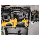 Two DeWalt Drills (585834) Two chargers in case, no batteries
