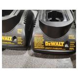 Two DeWalt Drills (585834) Two chargers in case, no batteries
