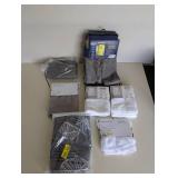 NEW ASSORTED CURTAINS (7 PIECES TOTAL) NEW ASSORTED CURTAINS (7 PIECES TOTAL)