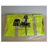 BERNE WORKWEAR 2XL HIGH VISIBILITY HOODED JACKET YELLOW BERNE WORKWEAR 2XL HIGH VISIBILITY HOODED JACKET YELLOW