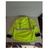 BERNE WORKWEAR 2XL HIGH VISIBILITY HOODED JACKET YELLOW BERNE WORKWEAR 2XL HIGH VISIBILITY HOODED JACKET YELLOW