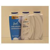 NEW DOVE DEEP MOISTURE BODY WASH 3 PACK NEW DOVE DEEP MOISTURE BODY WASH 3 PACK