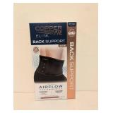 COPPER FIT ELITE BACK SUPPORT WITH AIRFLOW TECHNOLOGY COPPER FIT ELITE BACK SUPPORT WITH AIRFLOW TECHNOLOGY