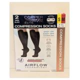 COPPER FIT ELITE COMPRESSION SOCKS WITH AIRFLOW TECHNOLOGY 2 PACK SM COPPER FIT ELITE COMPRESSION SOCKS WITH AIRFLOW TECHNOLOGY 2 PACK SM