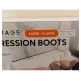 SHARPER IMAGE AIR COMPRESSION BOOTS SIZE L/XL SHARPER IMAGE AIR COMPRESSION BOOTS SIZE L/XL