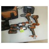 Ridgid Cordless Drill & Driver Set x 2