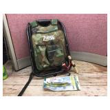 Ice Fishing Backpack Seat - Spear Decoy - Microlite Rod/Reel Ice Fishing Backpack Seat - Spear Decoy - Microlite Rod/Reel
