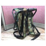 Ice Fishing Backpack Seat - Spear Decoy - Microlite Rod/Reel Ice Fishing Backpack Seat - Spear Decoy - Microlite Rod/Reel