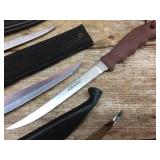 4 Fillet Knives - Normark - Fiskars - American Angler - Sharp 4 Fillet Knives - Normark - Fiskars - American Angler - Sharp