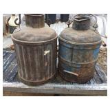 Vintage HBM Co. Oil/Fuel Pour Cans Vintage HBM Co. Oil/Fuel Pour Cans